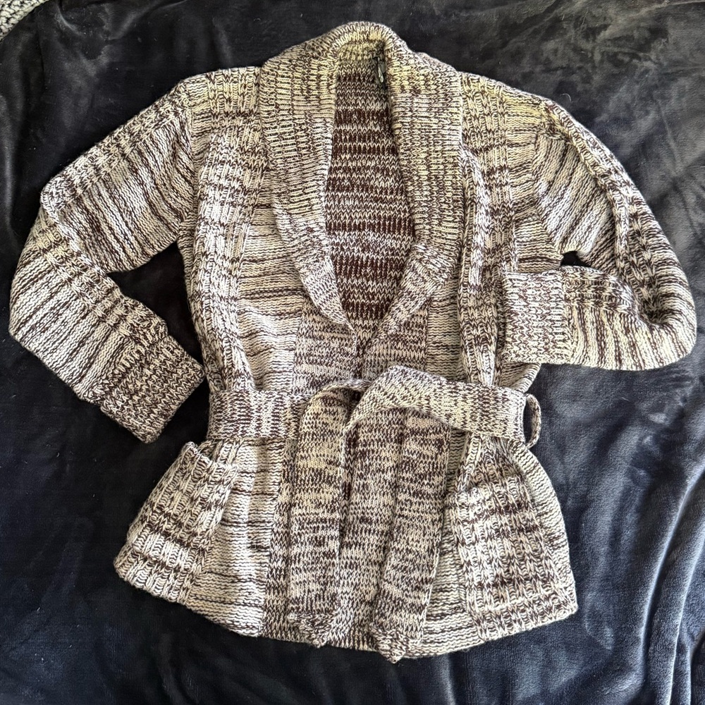 Vintage Grandfather Cardigan with Belt